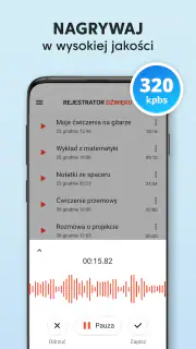 Dyktafon - Rejestrator Głosu screenshot 2