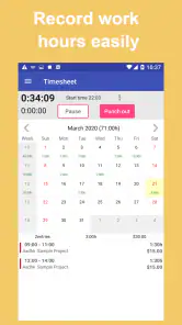 Dziennik pracy screenshot