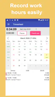Dziennik pracy screenshot 1