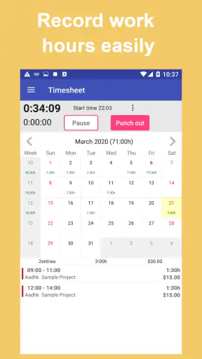 Dziennik pracy screenshot 1
