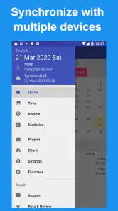 Dziennik pracy screenshot