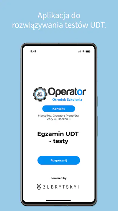Egzamin UDT - testy screenshot 1