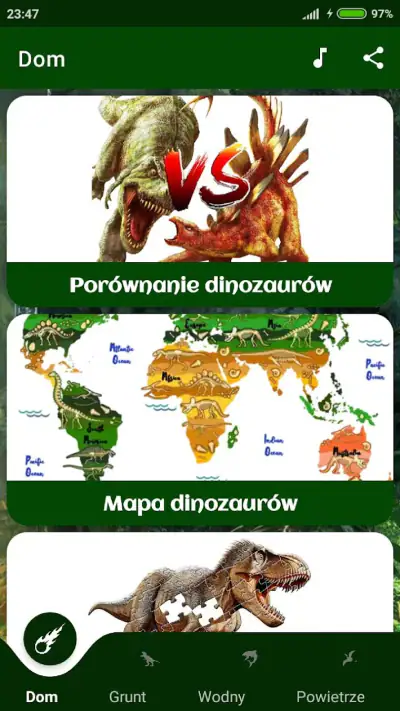 Encyklopedia dinozaurów screenshot 1