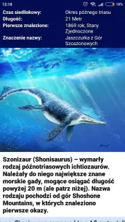 Encyklopedia dinozaurów screenshot 3
