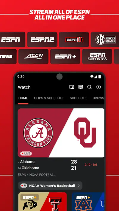 ESPN screenshot 1