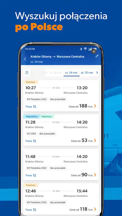 EuroPodróże – bilety kolejowe screenshot 1