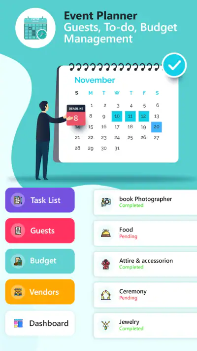 Event Planner - Guests, Todo screenshot 1