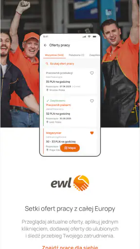 EWL App: Praca w Europie screenshot 1
