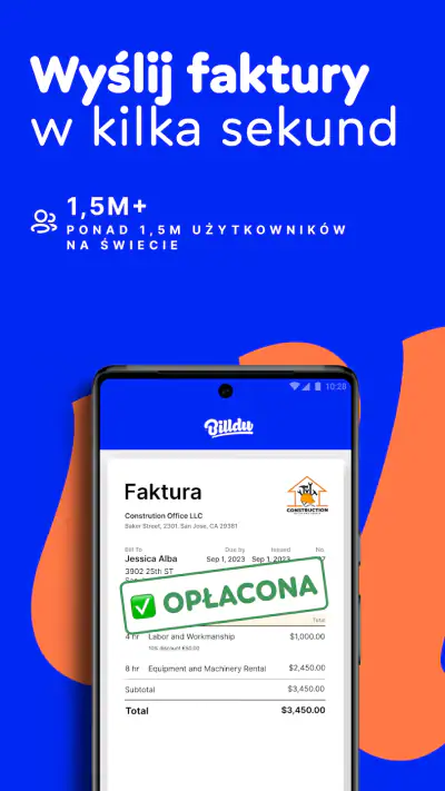 Faktury i oferty - Billdu app screenshot 1