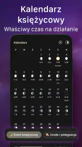 Fazy Księżyca: Kalendarz MoonX screenshot