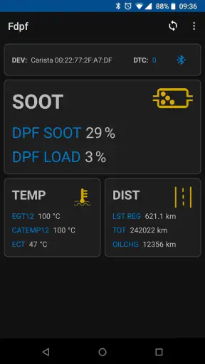 Fdpf - DPF Monitor for FORD screenshot 1