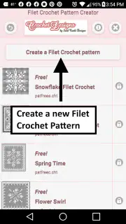 Filet Crochet Pattern Creator screenshot 1