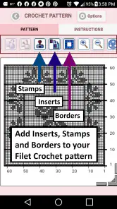Filet Crochet Pattern Creator screenshot