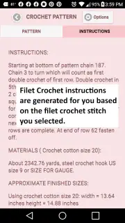 Filet Crochet Pattern Creator screenshot 8