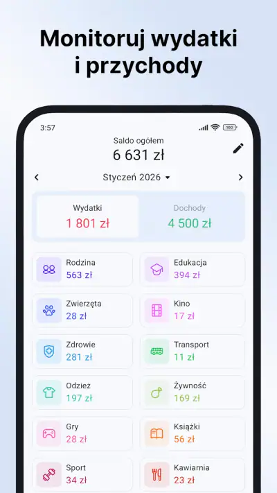 Finadyx: Wydatki i Budżet screenshot 1