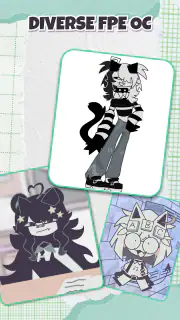 FPE OC Maker: FPE Stickers screenshot 5