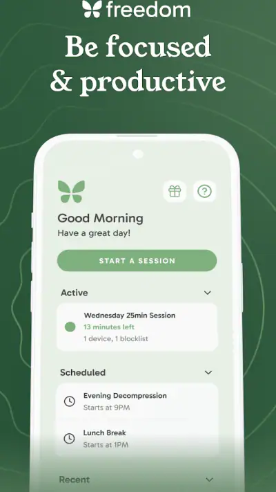 Freedom: App & Website Blocker screenshot 1