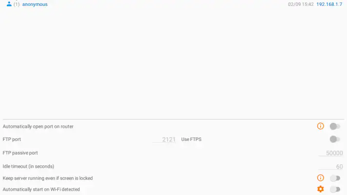FTP Server screenshot 1