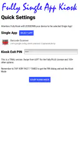 Fully Single App Kiosk screenshot