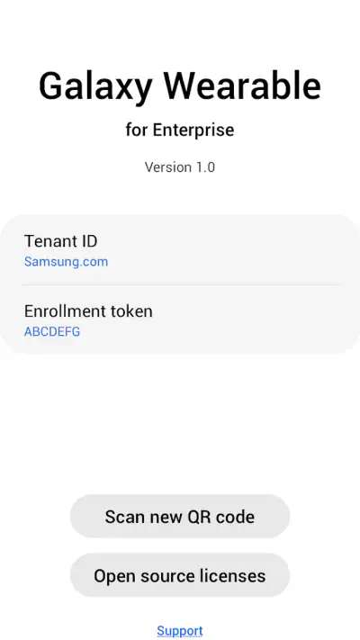 Galaxy Wearable for Enterprise screenshot 1