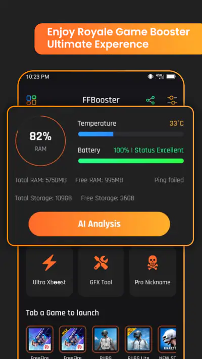 Game booster GFX Fire Fix screenshot 1