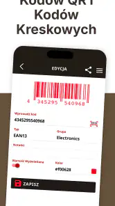 Generator QR i kodów screenshot