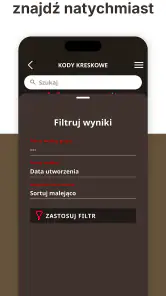 Generator QR i kodów screenshot
