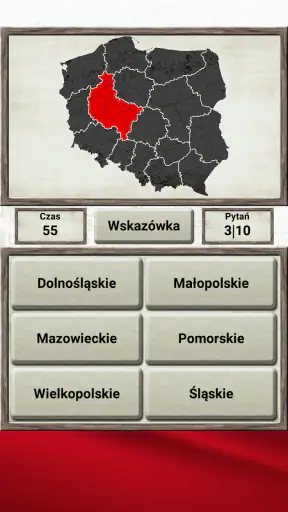 Geografia Polski - Quiz Gra screenshot 1