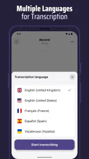 Głos i Transkrypt – QuickVox screenshot 6