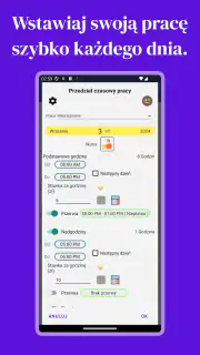 Godziny pracy 4b screenshot 3