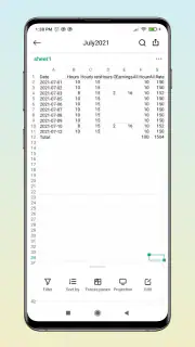 Godziny pracy i zarobki screenshot 5