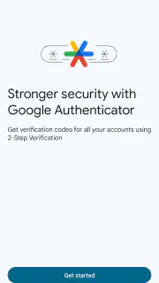 Google Authenticator screenshot 1