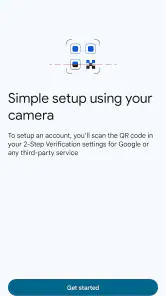 Google Authenticator screenshot