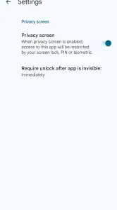 Google Authenticator screenshot