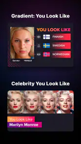 Gradient: Celebrity Look Like screenshot
