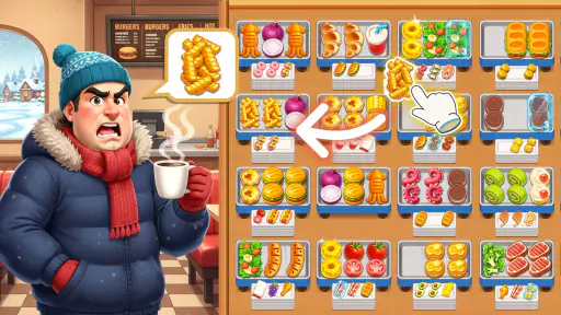 Grill Sort - Sortuj Jedzenie screenshot