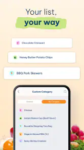 Grocery Shopping List Planner screenshot
