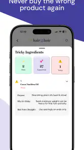 hair2hair - Hair Care Tracker screenshot