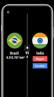 Higher or Lower : Country Area screenshot 2