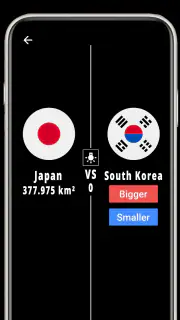 Higher or Lower : Country Area screenshot 3