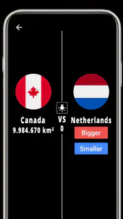 Higher or Lower : Country Area screenshot 6