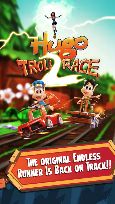 Hugo Troll Race 2: Rail Rush screenshot 1