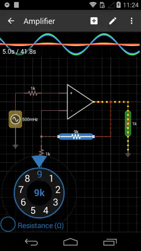 iCircuit Electronics Simulator screenshot 1
