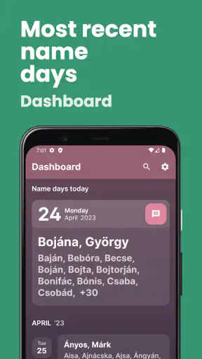 Imieniny - Kalendarz Świąt screenshot 1