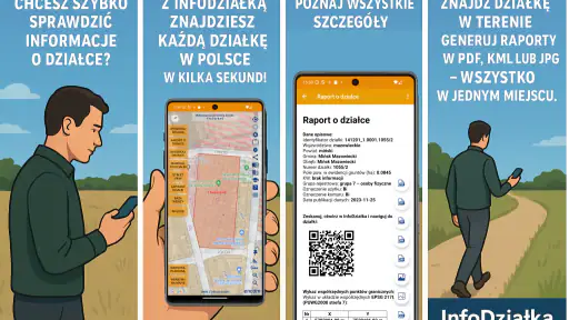 InfoDziałka - granice działki screenshot