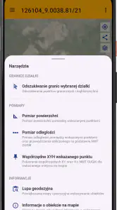 InfoDziałka - granice działki screenshot