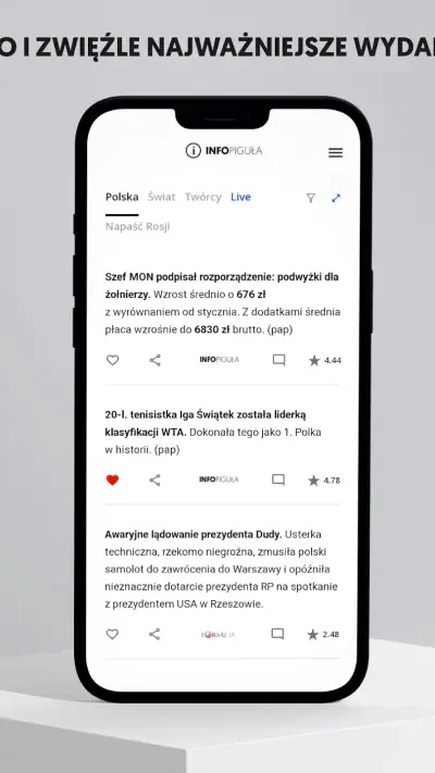 Infopiguła - skróty wiadomości screenshot 1