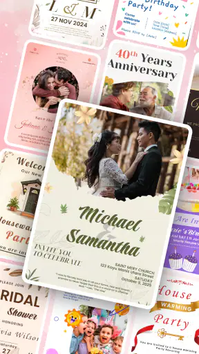 Invitation Maker Card Design screenshot 1