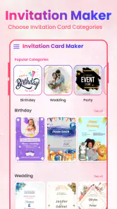Invitation Maker Card Design screenshot