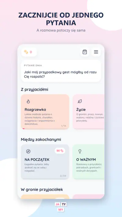 JA TY MY: Gra do rozmów screenshot 1